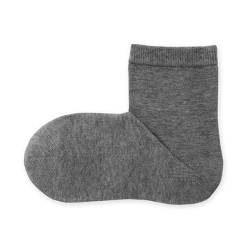 Loose Top Short Socks Charcoal Grey 23-25cm (US W7-9 M5-7.5) MUJI