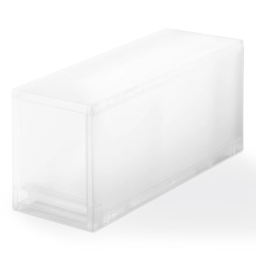 Polypropylene Storage Case Drawer Slim Deep with Partition (W14 x D37 x H17.5 cm) MUJI