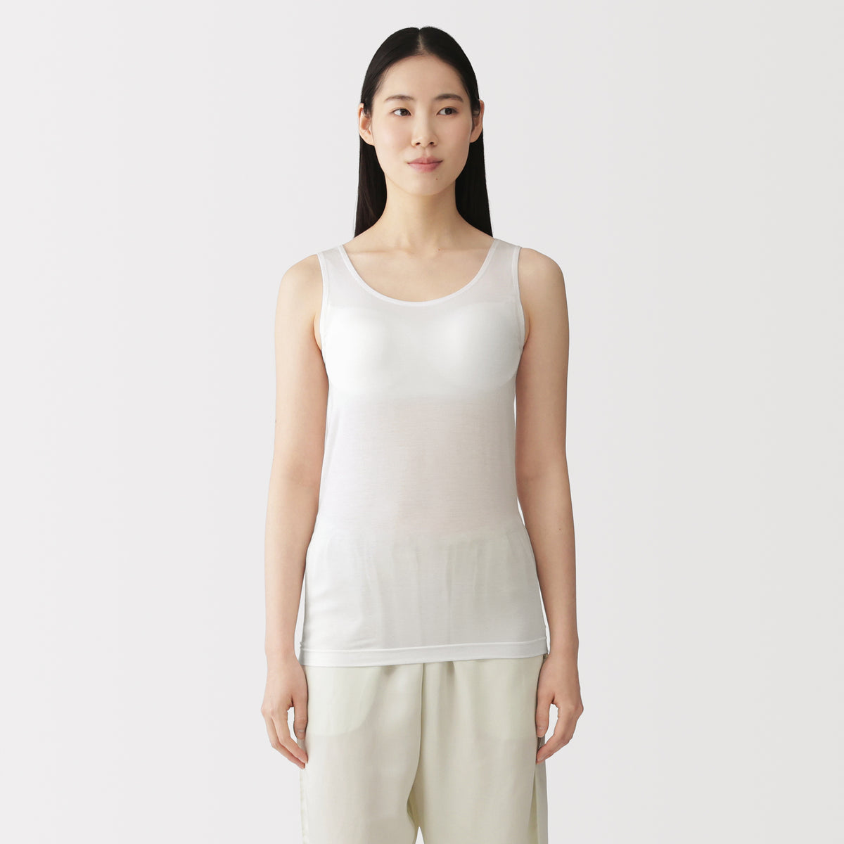 Lyocell Blend Bra Tank Top | Women's Innerwear | MUJI Canada