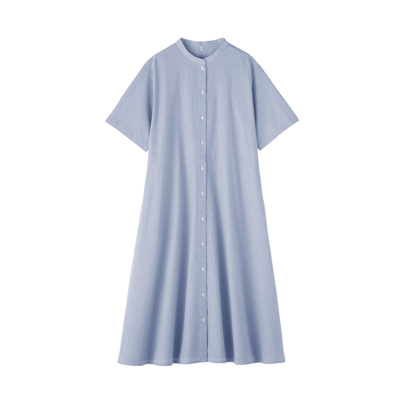 Cool Touch Shirt Dress Saxe Blue Stripe MUJI