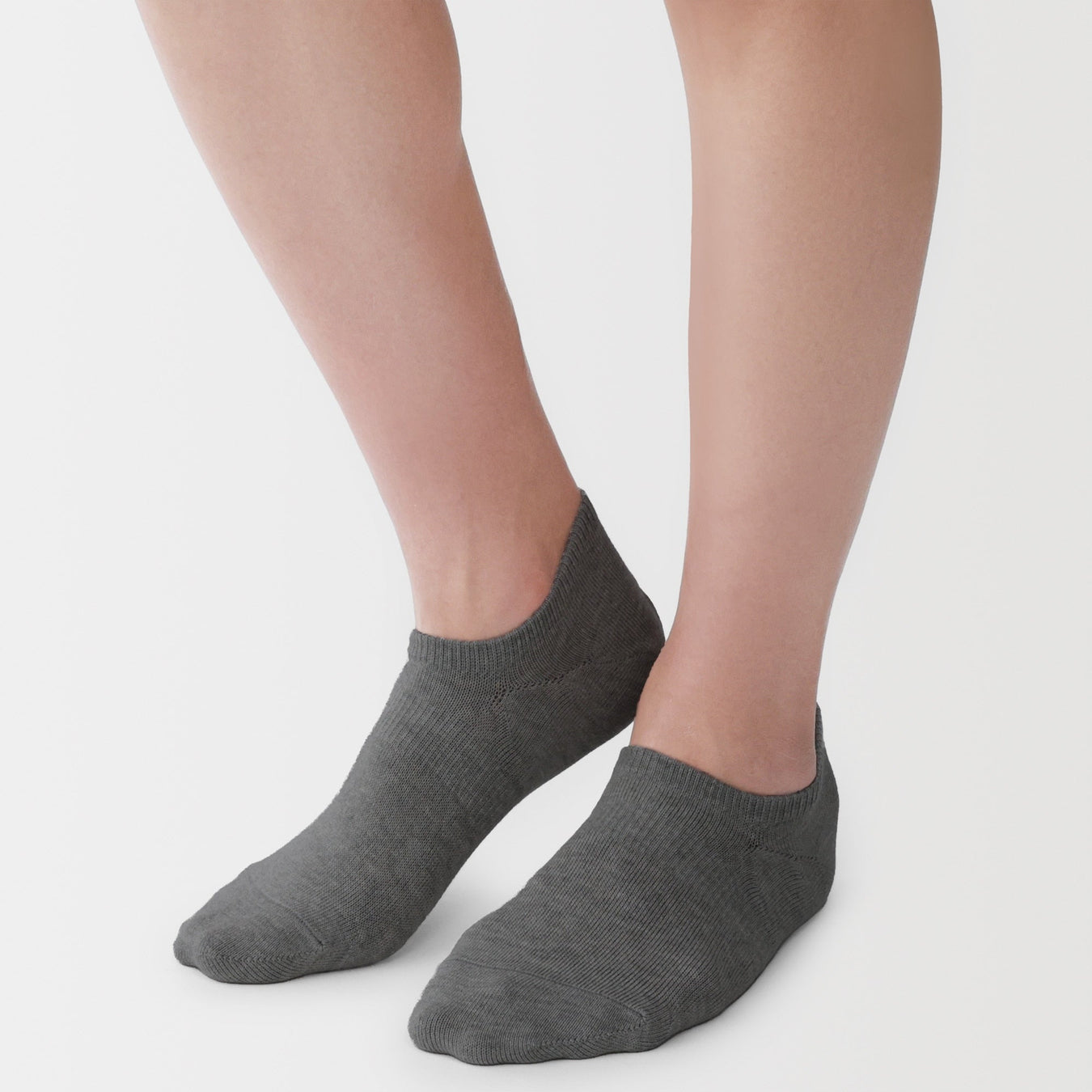 Sneaker Socks Charcoal Grey MUJI