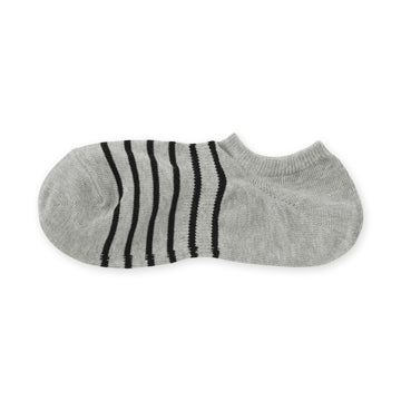 Sneaker Socks Grey Stripe MUJI