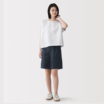 Hemp Blend Twill Shorts MUJI