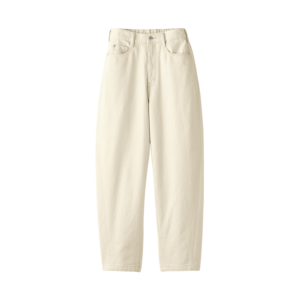 Kapok Blend Denim Cocoon Pants | Women's Jeans | MUJI Canada