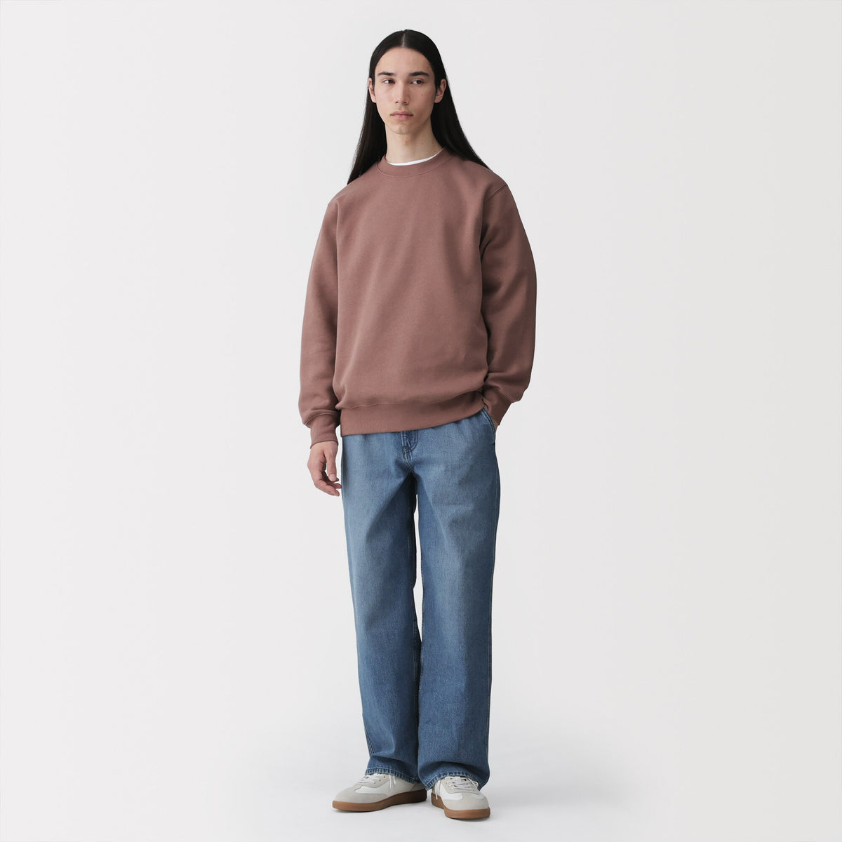 無印良品 CPD-3 Kapok Blend Denim Wide Pants | Men's Jeans | MUJI Canada
