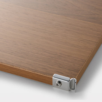 SUS Shelving Unit Additional Shelf - Walnut - Square (W42 cm) MUJI