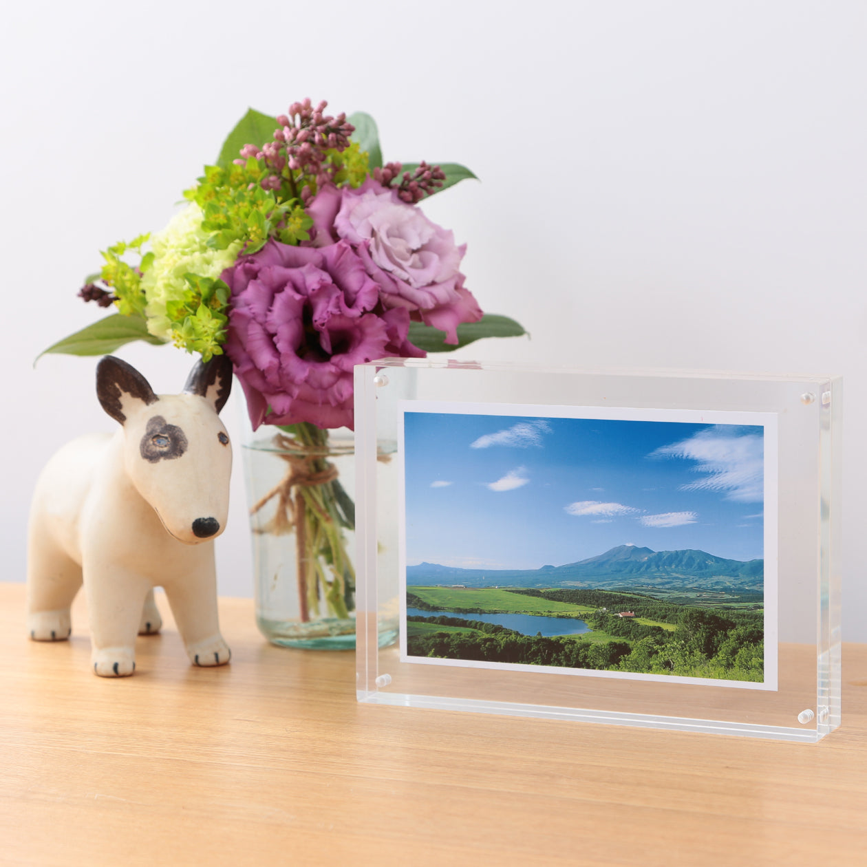 Magnetic Acrylic Photo Frame Large (H12.7 x D3.0 x W17.8 cm) MUJI