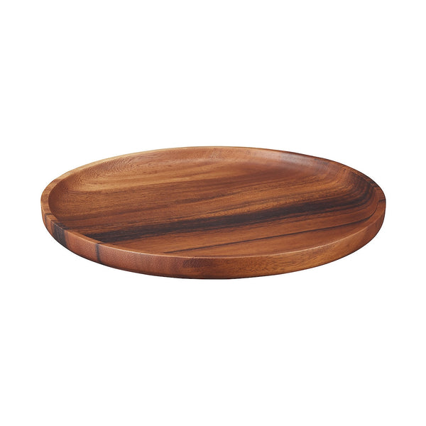 Acacia Tray - 32cm dia. | Wooden Dinnerware | MUJI Canada
