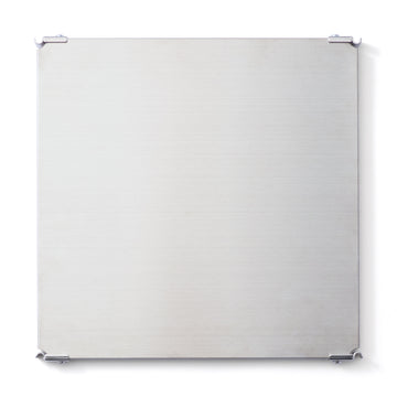 SUS Shelving Unit Additional Shelf - Stainless Steel - Square (42 cm) MUJI