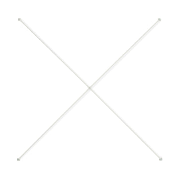 SUS Shelving Unit Cross Bar - White Grey - Extra Wide MUJI