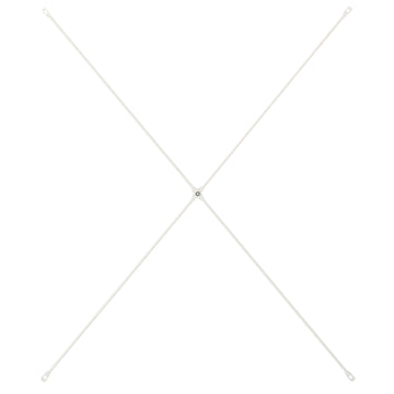 SUS Shelving Unit Cross Bar for Light Grey - Wide (84 cm) MUJI