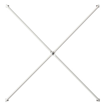 SUS Shelving Unit Side Cross Bars - White Grey (2 Pack) MUJI