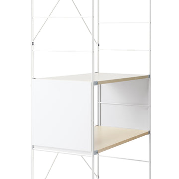 SUS Shelving Unit Side Panel - Light Grey - Small MUJI