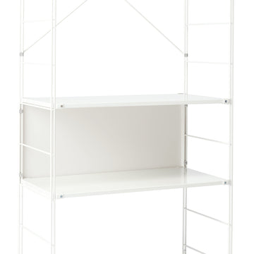 SUS Shelving Unit Back Panel - Light Grey - Regular - Small MUJI