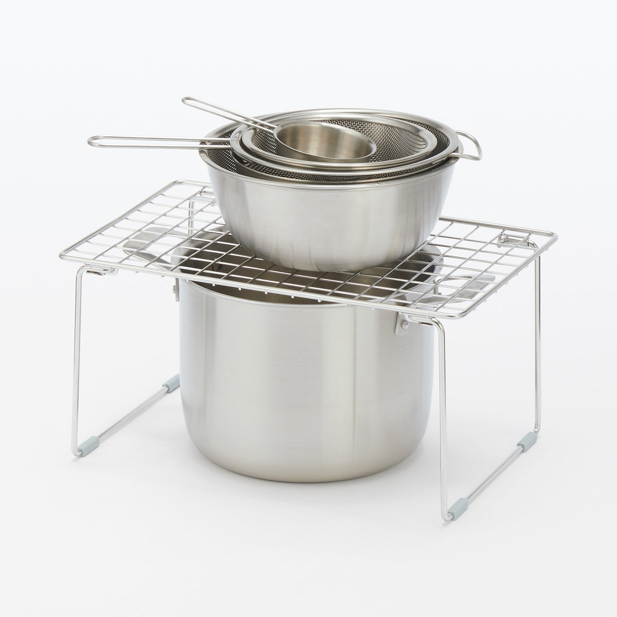 Stainless Steel Under-Sink Rack | Kitchen & Bathroom Organizer | MUJI ...