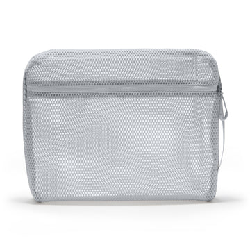 Gusset Mesh Case Large - Grey MUJI