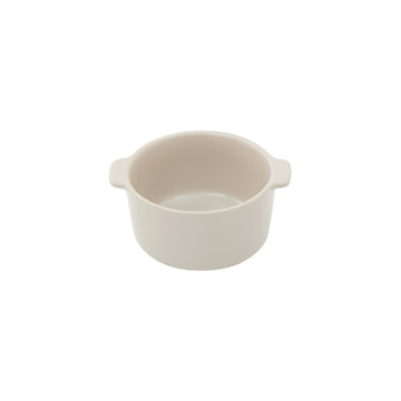 Stoneware Mini Cocotte Bowl (Dia. 11.5 cm) - Grey Beige MUJI