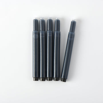 Fountain Pen Ink Cartridge Refills - Black (5 Pack) MUJI
