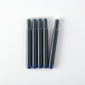 Fountain Pen Ink Cartridge Refills - Blue Black (5 Pack) MUJI