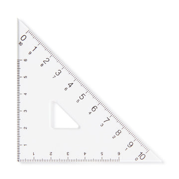 Acrylic Set Square - 45 Degrees MUJI