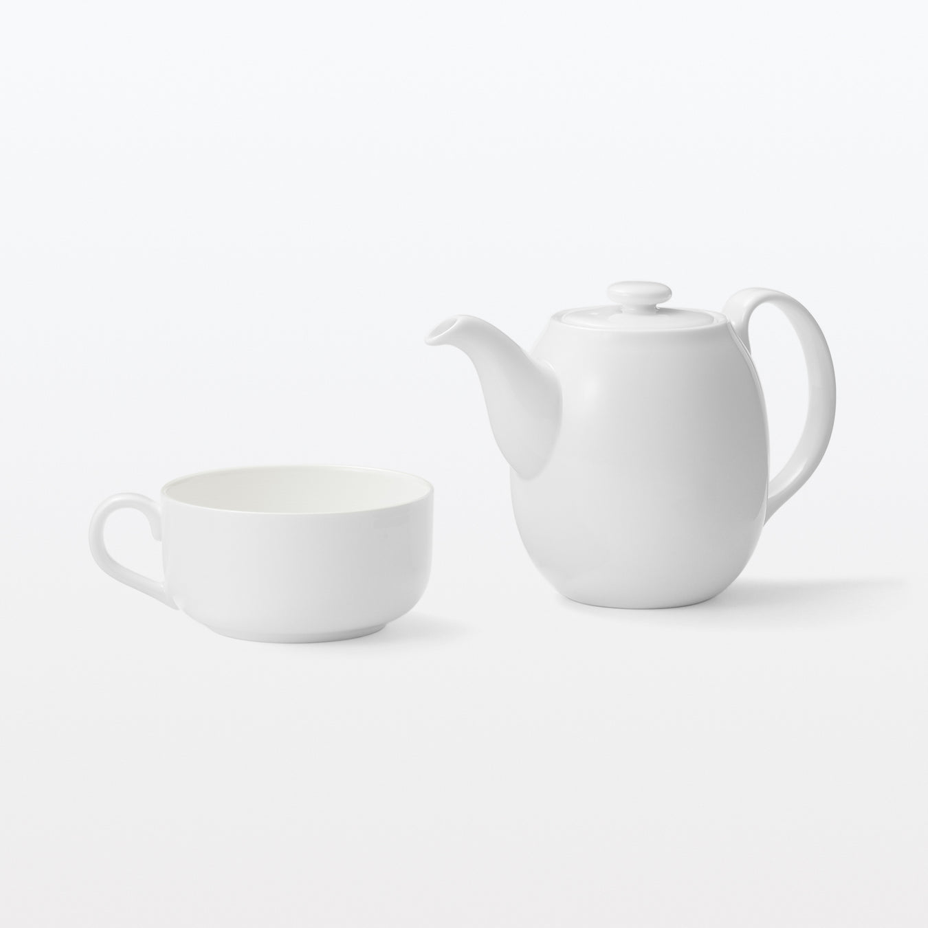 Bone China Pot - 480mL MUJI