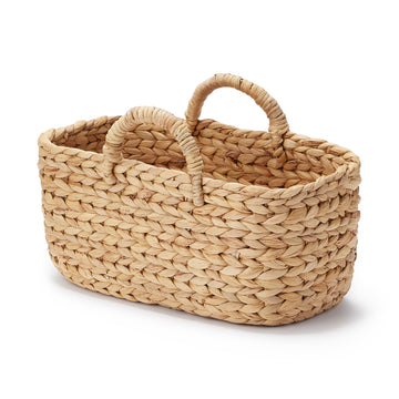 Water Hyacinth Basket - Oval - Small W37 x D18.5 x H16 cm MUJI