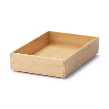 Stackable Bamboo Organizer Box - Medium W17 x D26 x H5.5 cm MUJI