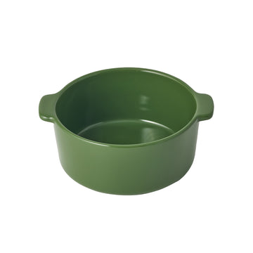 Stoneware Mini Cocotte Bowl (Dia. 15.8 cm) - Green MUJI