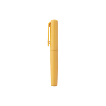 Compact Gel Ink Ballpoint Pen Cap Type 0.5 mm - Yellow MUJI