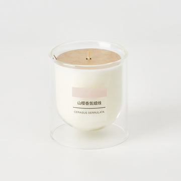 Scented Double Wall Glass Candle - Cherry Blossom MUJI