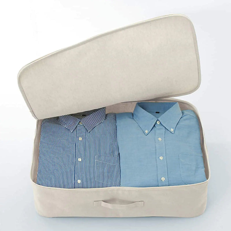 Polyester Linen Soft Box - Clothes Case MUJI