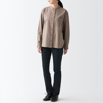 Women's Stretch Denim Slim Pants Black MUJI