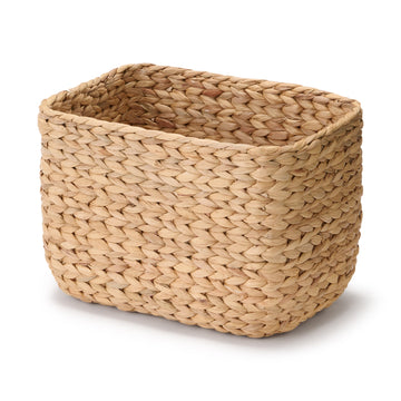 Water Hyacinth Basket - Rectangle - Large W34 x D23 x H24 cm MUJI