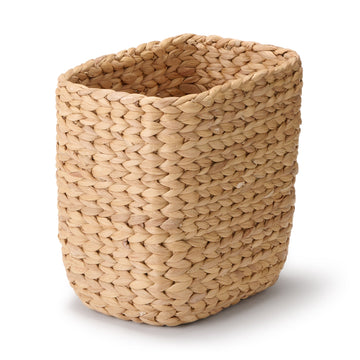 Water Hyacinth Basket - Rectangle - Large Half W17 x D23 x H24 cm MUJI