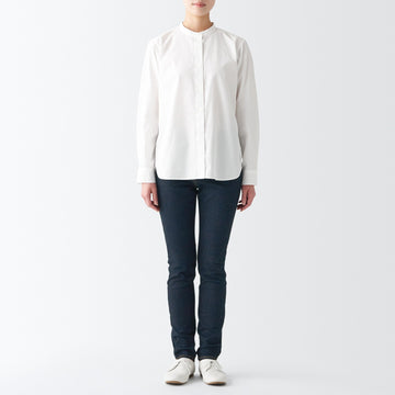 Women's Super Stretch Denim Skinny Pants Dark Navy MUJI
