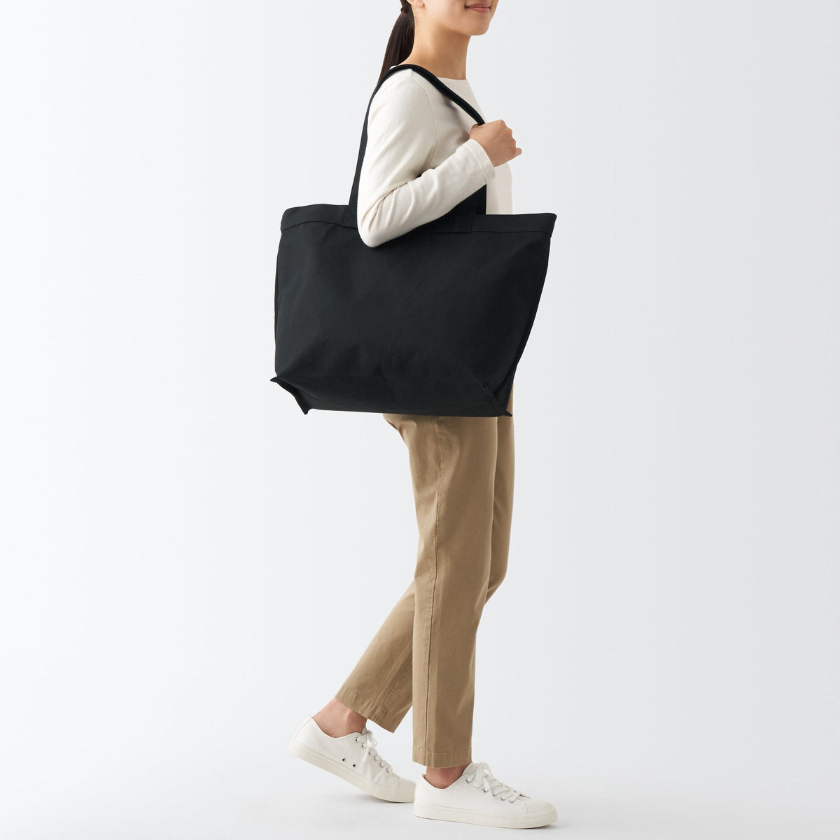 Canvas Double Handle Tote Bag | Accessories | MUJI Canada