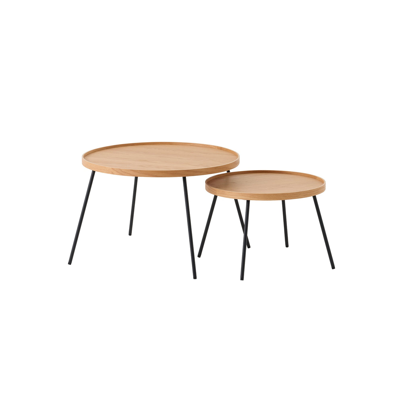 Oak Round Low Table Set MUJI China