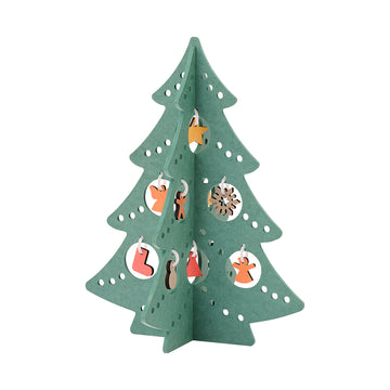 Colour MDF Christmas Tree - Green - Large MUJI