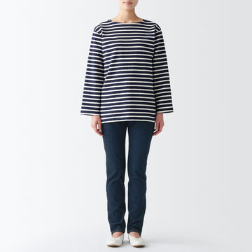 Women's Stretch Denim Slim Pants Dark Navy MUJI