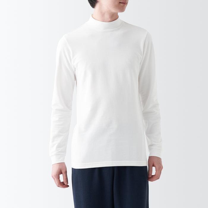 Men's Warm Thick Cotton High Neck Long Sleeve T-Shirt