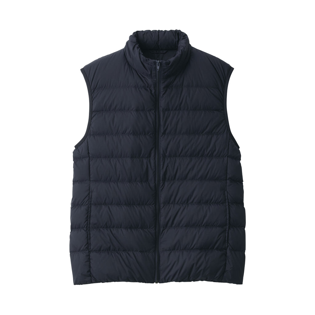 Men's Lightweight Down Collarless Vest | MUJI Canada