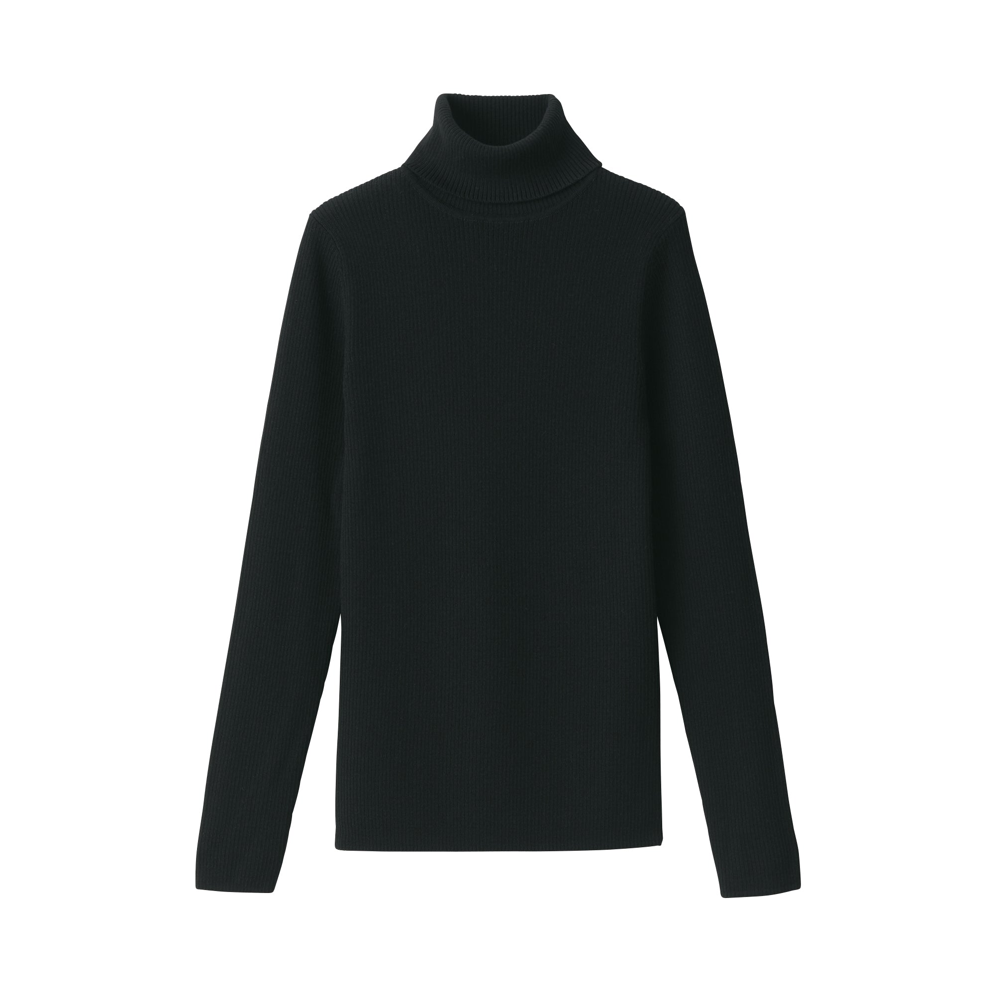 Women's Washable Ribbed Turtle Neck Sweater