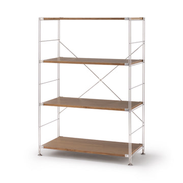 SUS Walnut Wide Shelving Unit - Medium MUJI