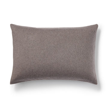 Lyocell Blend Fleece Pillowcase Dark Brown Standard (43 x 63 cm) MUJI