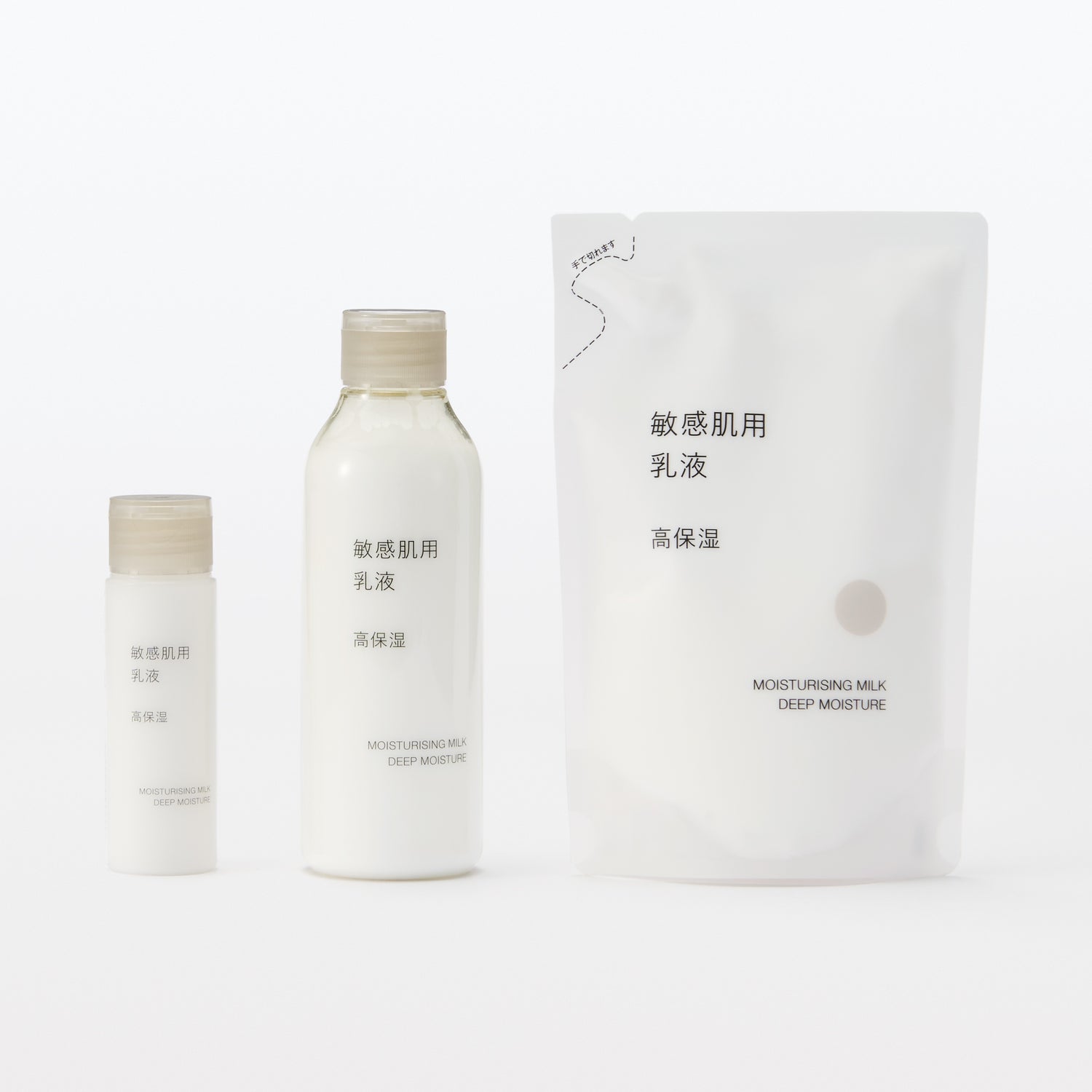 #wk 2 Sensitive Moisturizing Milk - Deep Moisture 180 ml Refill OAO08A3A MUJI