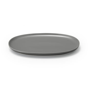 Everyday Tableware Oval Plate Large - Grey MUJI