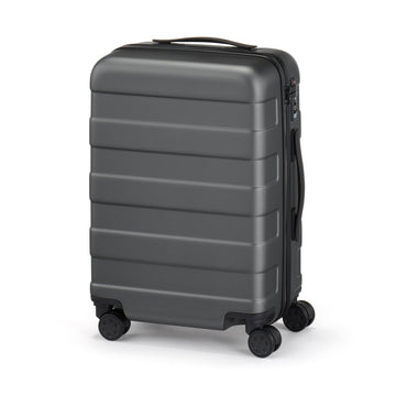 Adjustable Handle Hard Shell Suitcase 36L | Carry-On Grey MUJI