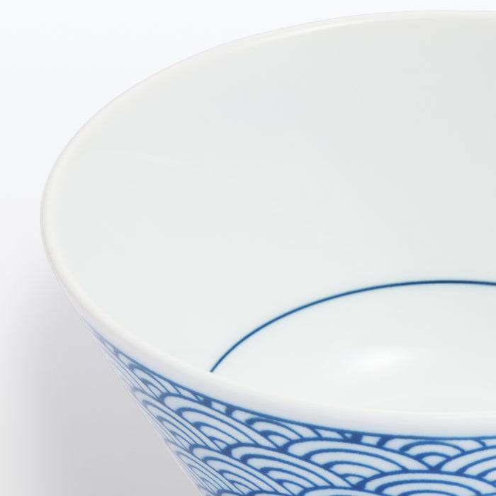 Japanese Tableware Wave Pattern Hasami Ware Rice Bowl - Wave Pattern | Japanese Tableware | MUJI Canada