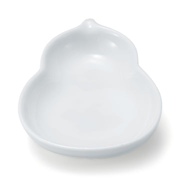Hasami Ware Lucky Small Plate - Gourd - White MUJI