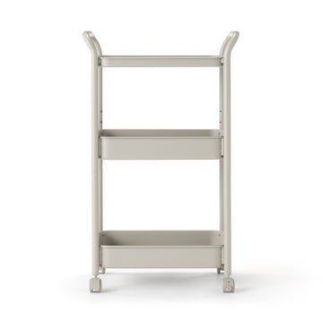 Steel Pipe Wheeled Rack Utility Cart - Warm Grey MUJI